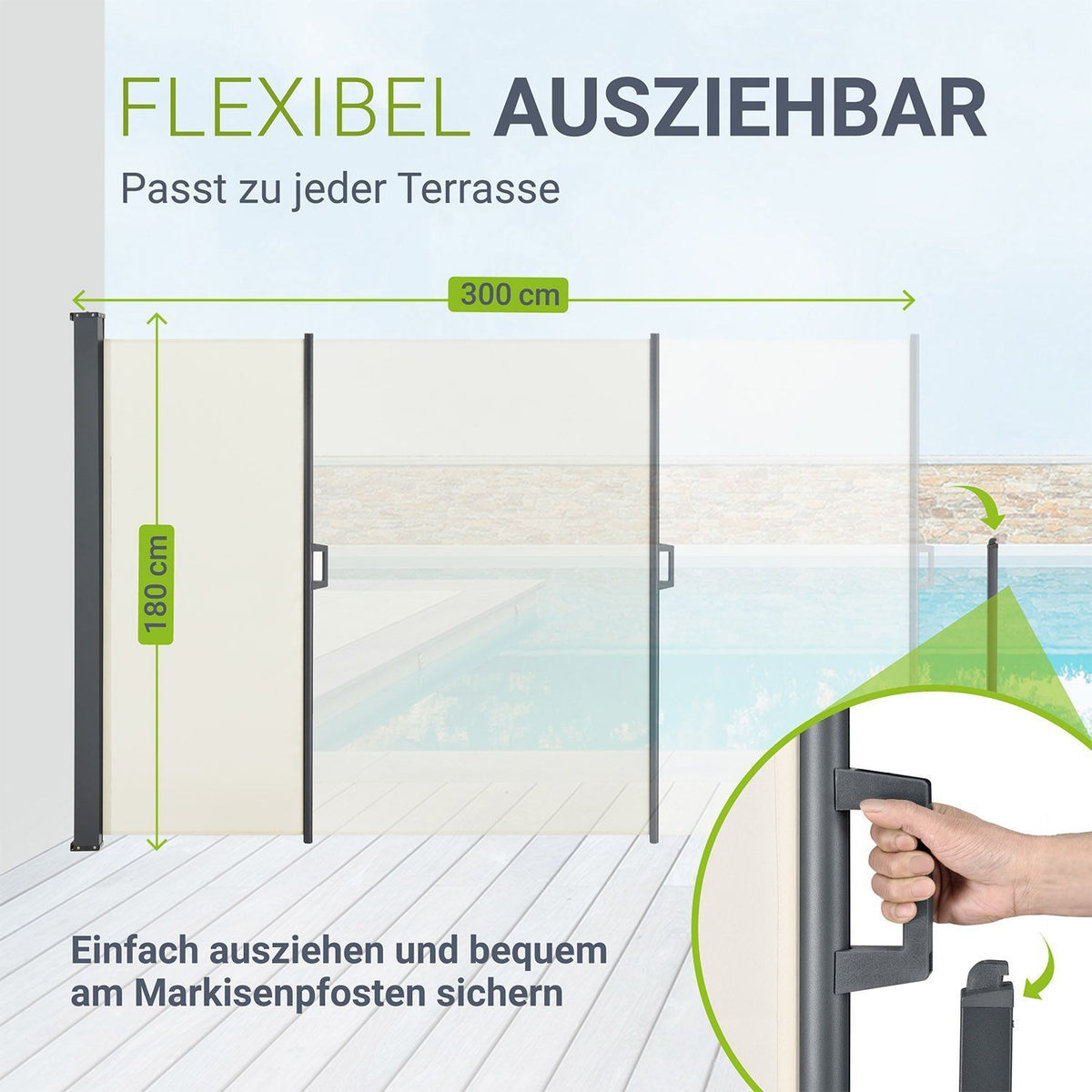 Seitenmarkise ausziehbar Dubai