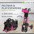 Aluminium Rollator Vital mit Sitz