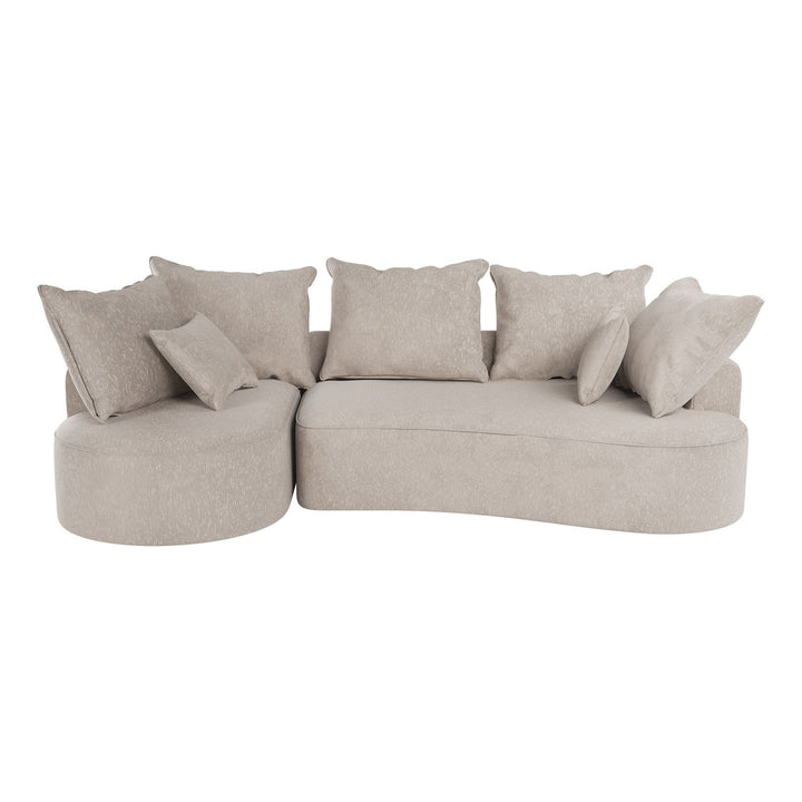 Sofa Tirano mit Ottomane & Dekokissen