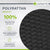 Eckiger Polyrattan Gartentisch Yoro