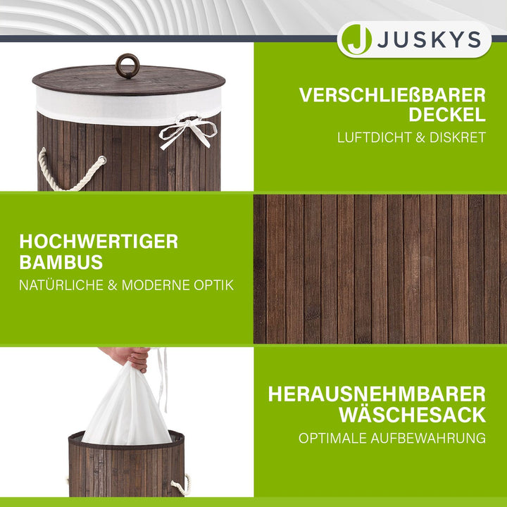 wäschekorb bambus aldi Bambus Wäschekorb Curly-Round