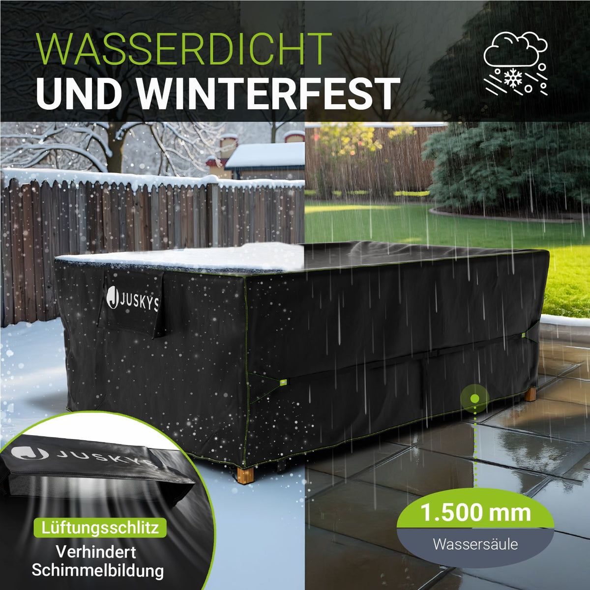 Abdeckplane Gartenmöbel verschiedene Größen