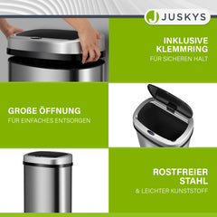 Rechteckiger Mülleimer mit Sensor