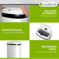 Rechteckiger Mülleimer mit Sensor