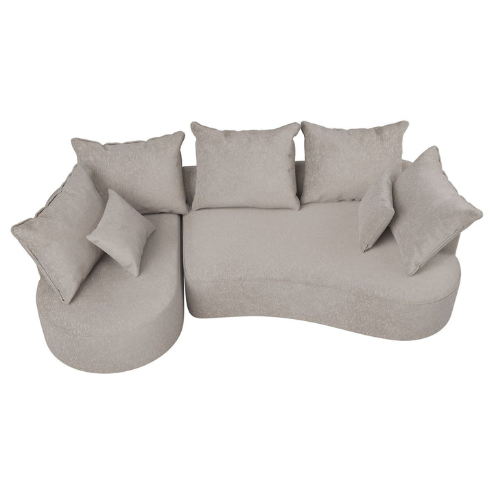 Sofa Tirano mit Ottomane & Dekokissen