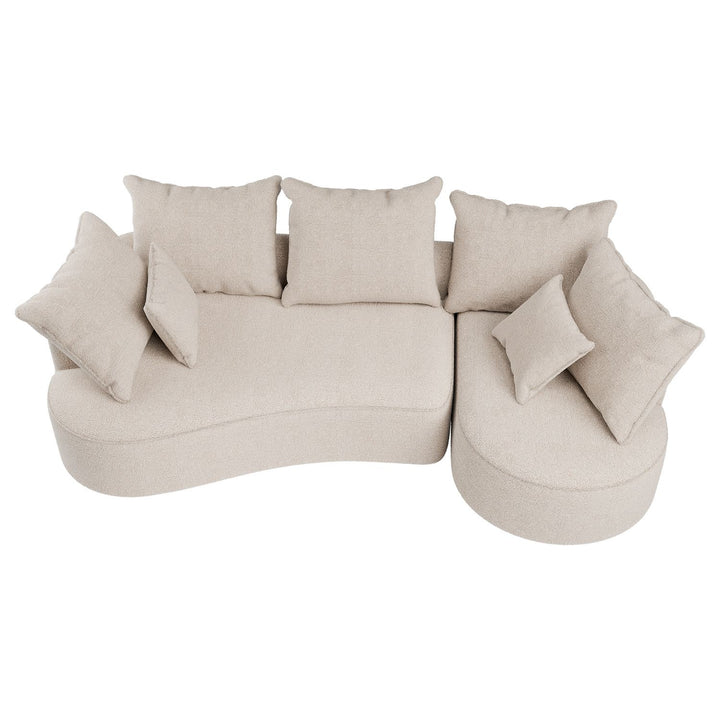 Sofa Tirano mit Ottomane & Dekokissen