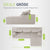 Sofa Coredo mit Cord Bezug & Dekokissen