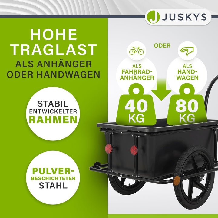 juskys fahrradanhänger test Transportanhänger / Fahrradanhänger 90 Liter