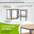 Eckregal Corner Easy 160 x 75 x 40-75 cm