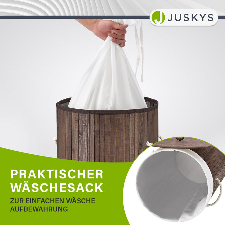 Bambus Wschekorb Curly-Round