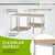 Eckregal Corner Easy 160 x 75 x 40-75 cm