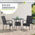 Eckiger Polyrattan Gartentisch Yoro