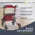 Aluminium Rollator Vital mit Sitz