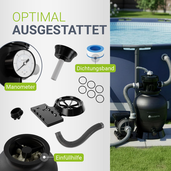 aufbewahrung poolpumpe Sandfilteranlage Pool