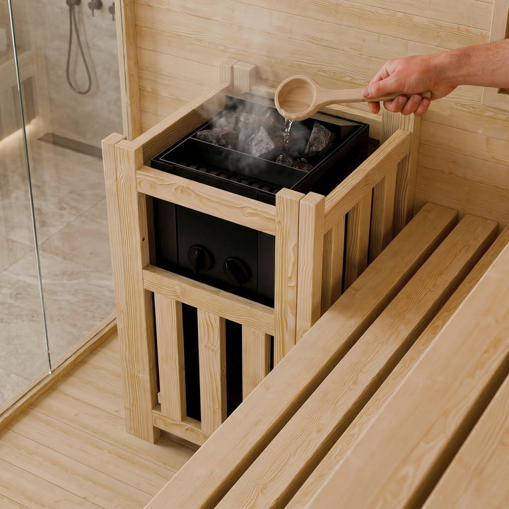 Traditionelle Sauna Vantaa - Schwarz