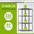 Eckregal Corner Easy 160 x 75 x 40-75 cm