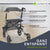 Aluminium Rollator Vital mit Sitz