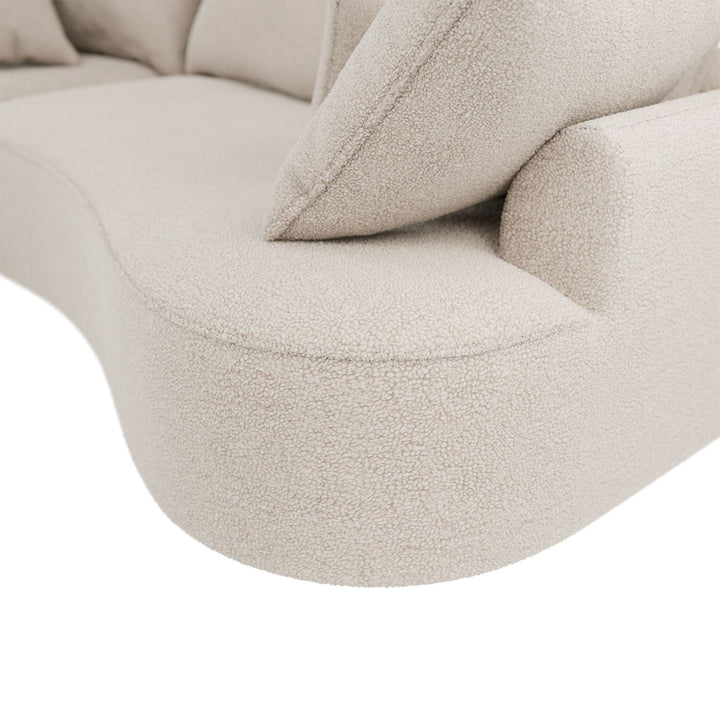 Sofa Tirano mit Ottomane & Dekokissen