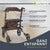 Aluminium Rollator Vital mit Sitz