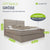Boxspringbett Detroit - Chenille-Stoff