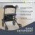 Aluminium Rollator Vital mit Sitz