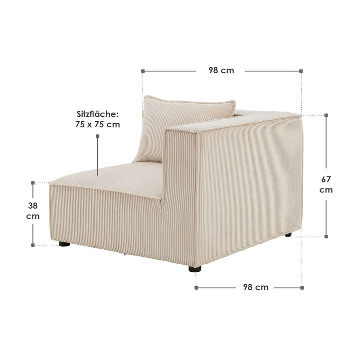 Modulares Sofa Domas - Variantenauswahl