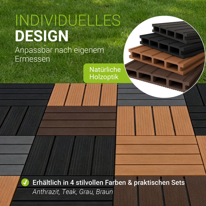 WPC Terrassendielen in Anthrazit