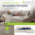 Sofa Coredo mit Cord Bezug & Dekokissen