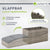 Faltbare Polyrattan Sonnenliege Lamia