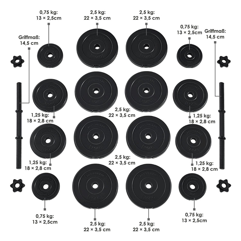 Hantelset 30 kg