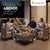 Gartenlounge für 4 Personen Santorini