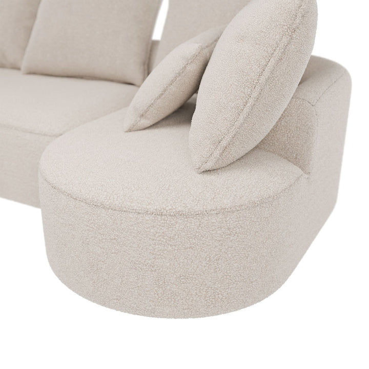 Sofa Tirano mit Ottomane & Dekokissen