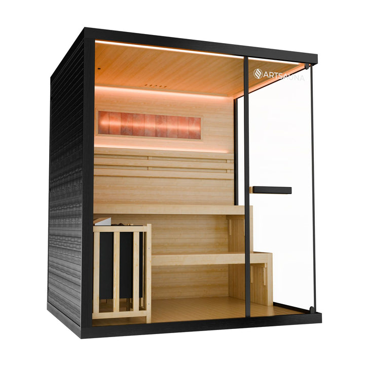Traditionelle Sauna Vantaa - Schwarz