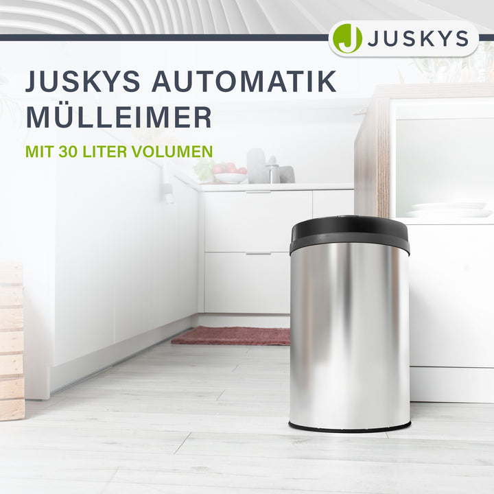 Mülleimer mit Sensor 30 L rund & automatisch