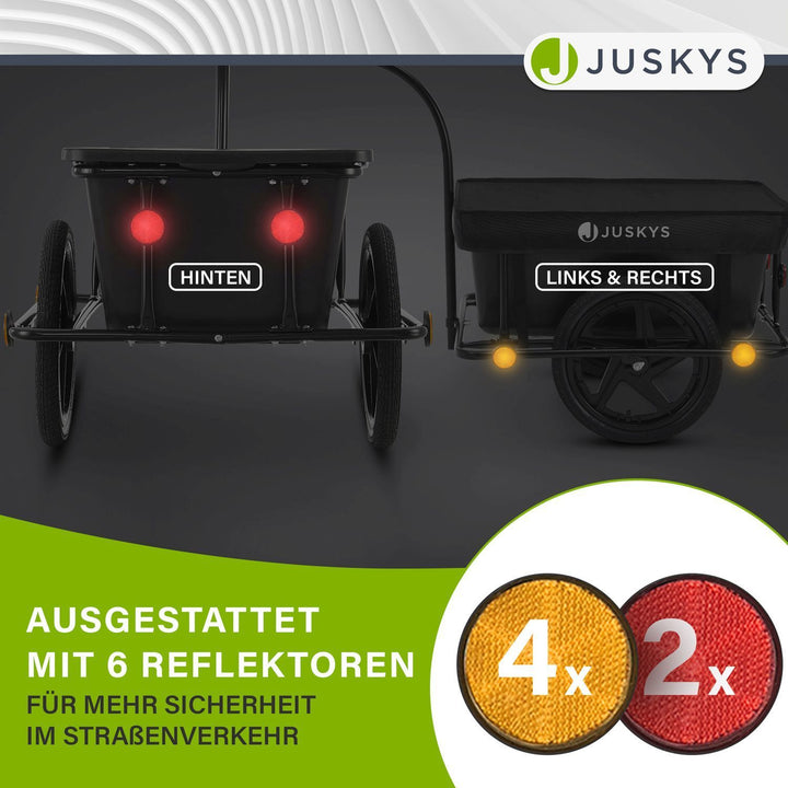 juskys transportanhänger fahrradanhänger 90 liter Transportanhänger / Fahrradanhänger 90 Liter