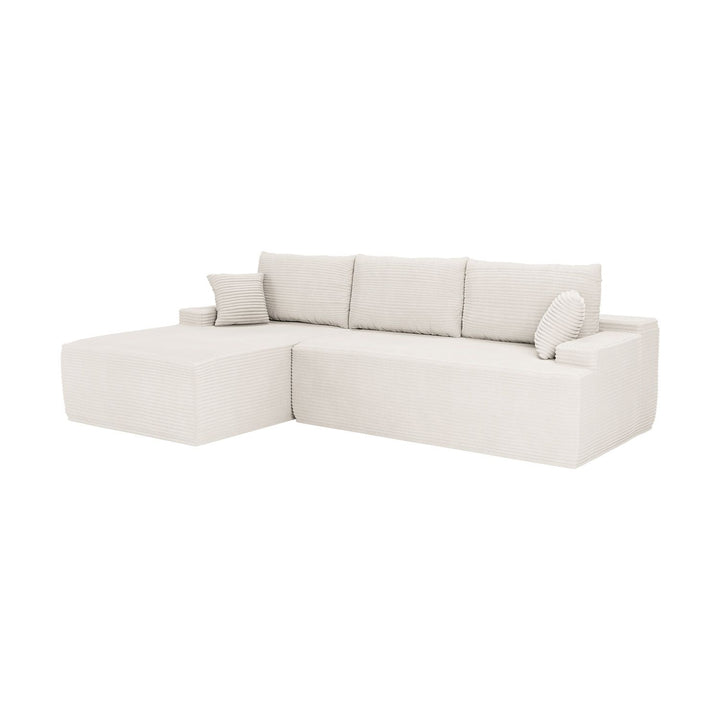 Sofa Coredo mit Cord Bezug & Dekokissen