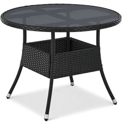 Runder Polyrattan Gartentisch Yoro