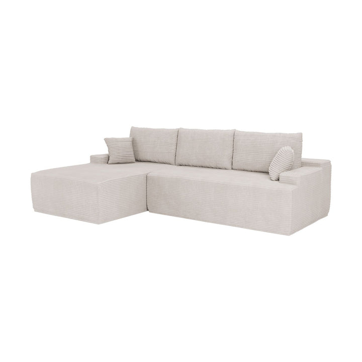 Sofa Coredo mit Cord Bezug & Dekokissen
