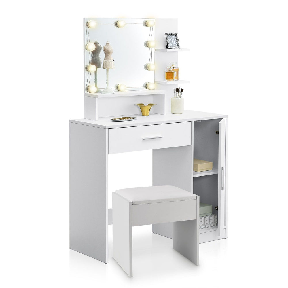 Schminktisch Zoey mit Hocker Melly