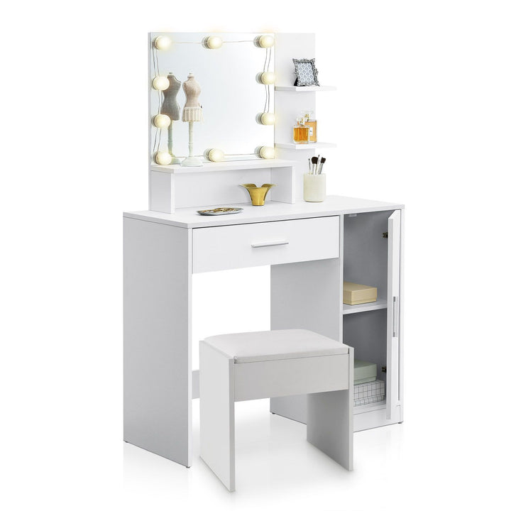 Schminktisch Zoey mit Hocker Melly