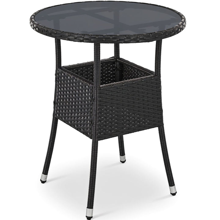Runder Polyrattan Gartentisch Yoro