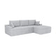 Sofa Coredo mit Cord Bezug & Dekokissen