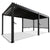 Lamellendach Tahiti 3 x 5,9 m inkl. 2x Seitenwand 3 m