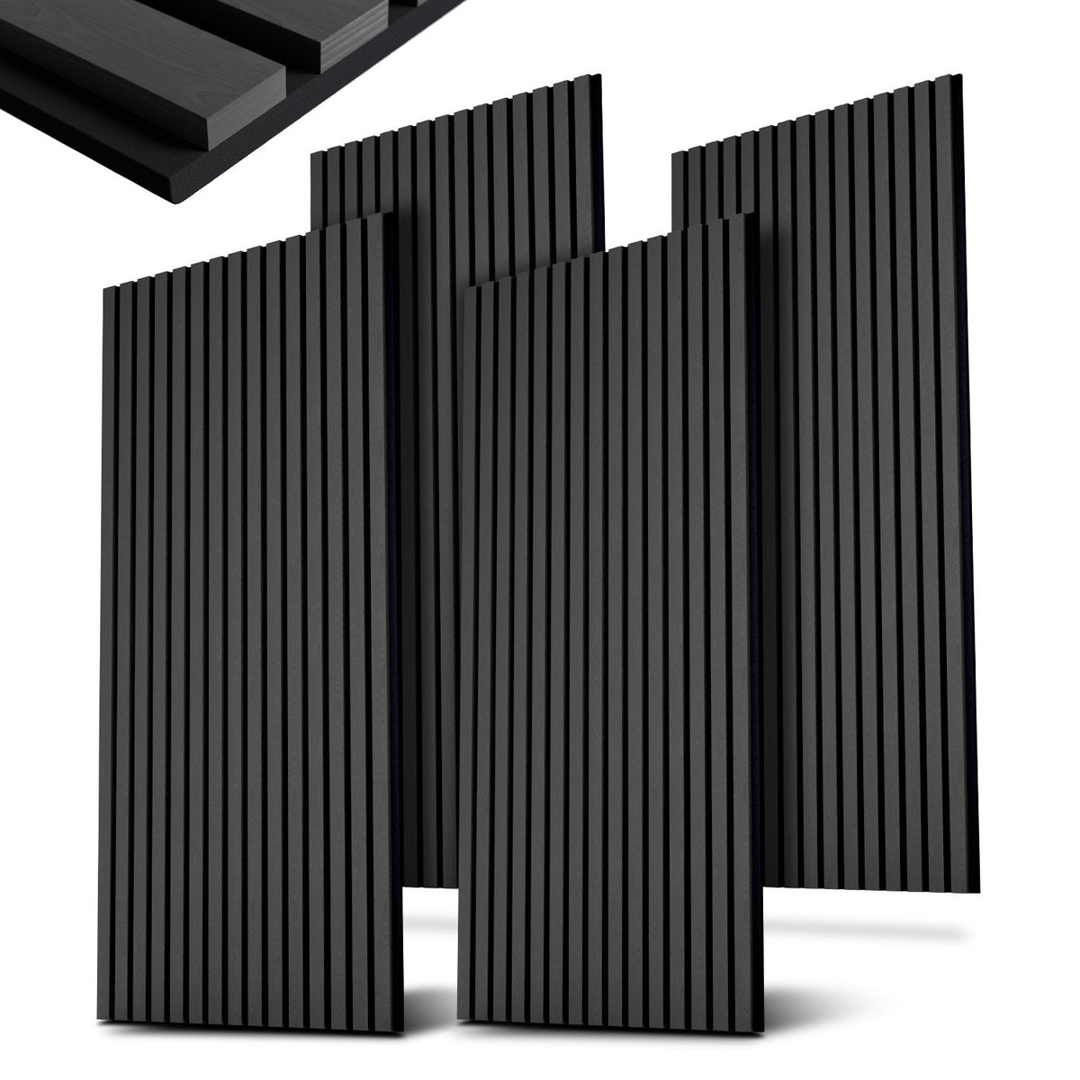 Akustikpaneele Holzoptik 4er Set