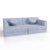 Kindersofa Kayo mit Cord Bezug & Kissen