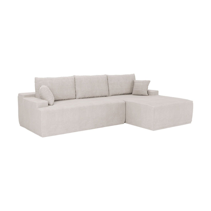 Sofa Coredo mit Cord Bezug & Dekokissen