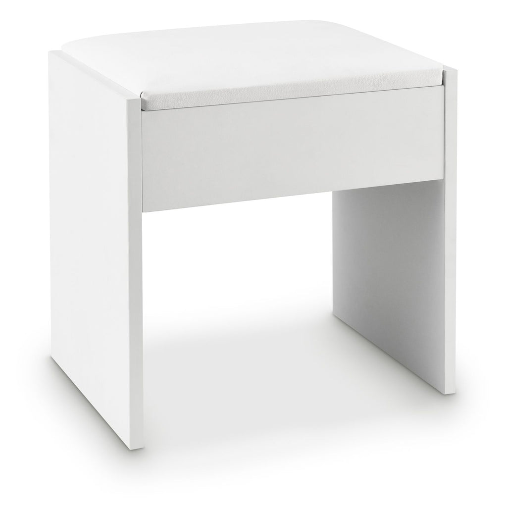 Juskys Sitzhocker Melly, 30x40x43 cm, hoher Sitzkomfort, beschichtet und kratzfeste Oberfläche