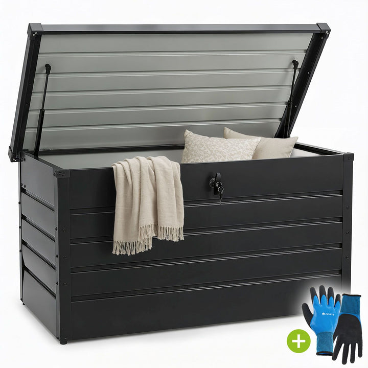 Metall Auflagenbox Limani abschließbar & wetterfest