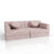 Kindersofa Kayo mit Cord Bezug & Kissen