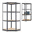 Eckregal Corner Easy 160 x 75 x 40-75 cm